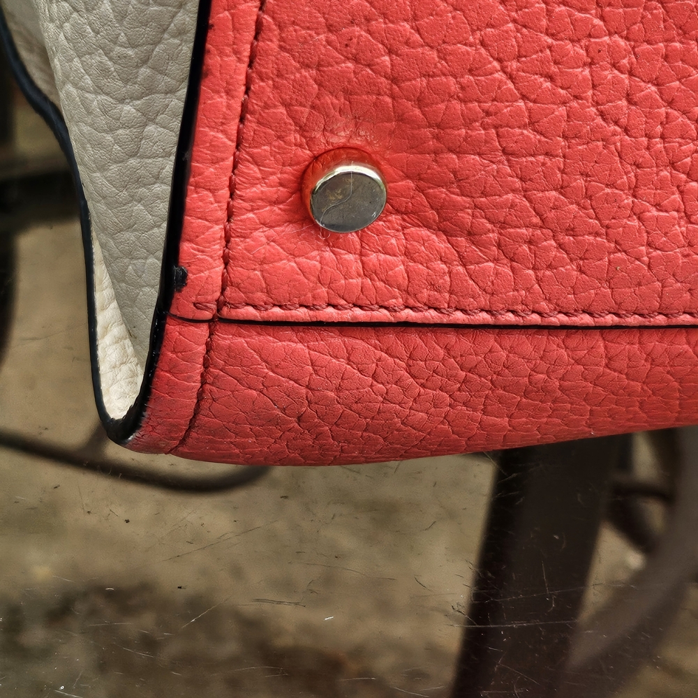 Kate Spade Dark Pink and Cream Tote Bag with Structured Design - Picture 10 of 16